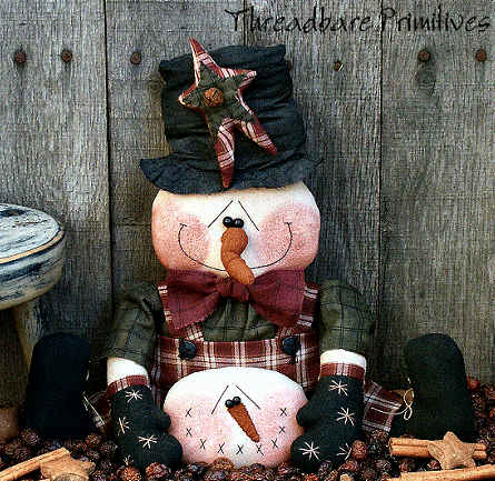 Primitive Snowman Doll Pattern