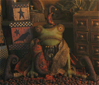 Primitive Halloween Frog Pumpkin Pattern