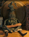 Olde Witch and Pumpkin