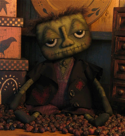 Primitive Halloween Frankenstein Pattern