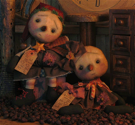 Primitive Snowman Dolls Pattern