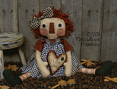 Primitive Raggedy Ann Heart Pattern